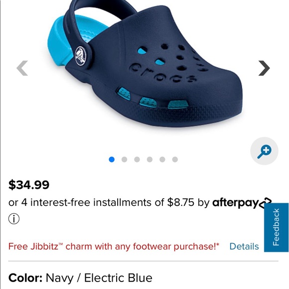 crocs afterpay